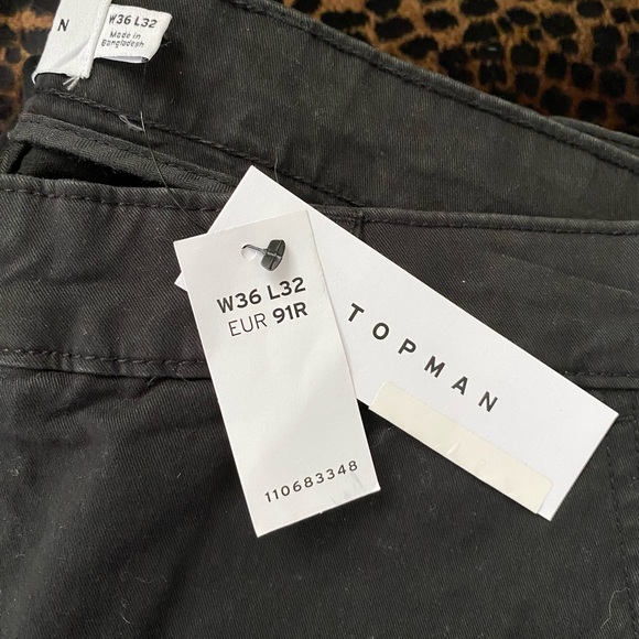 NORDSTROM TOPMAN 3 PAIR! SKINNY FIT STRETCH CHINO PANTS 36 x 32 - Picture 4 of 6